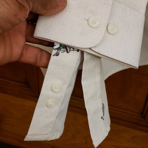 HAGGAR CLOTHING TAN SHIRT SIZE M - Picture 7 of 8